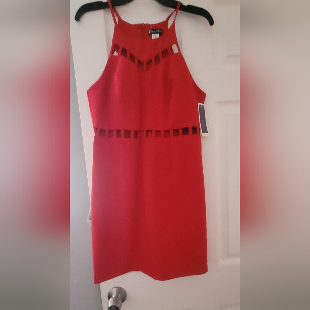 Elegant Red Strapless Dress